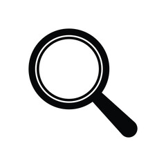 Search icon. Magnifying glass symbol. 