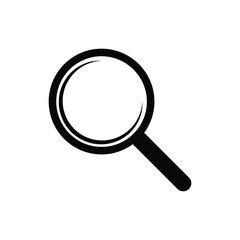 Search icon. Magnifying glass symbol. 