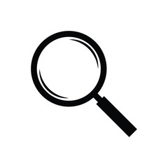 Search icon. Magnifying glass symbol. 