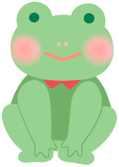 앉은 자세 개구리