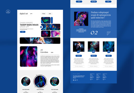 Digital Art News Letter Layout 2025