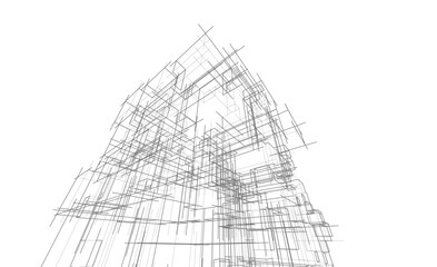 abstract lines geometric drawing