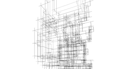 abstract lines geometric drawing