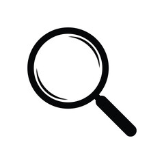 Magnifying glass icon isolated on white background.