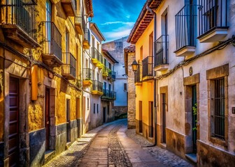 Fototapeta premium Urban Exploration AI Photo: Alcala la Real, Andalusian Streets