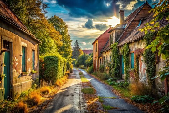 Urban Exploration: Country Road, Schaafheim, Darmstadt-Dieburg, Hesse, Germany
