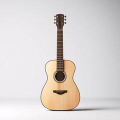 Fototapeta premium acoustic guitar isolated on white