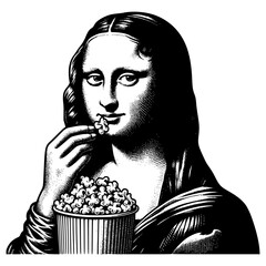 Mona Lisa Illustration Vector