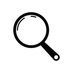 Magnifying Glass Icon for Search, Zoom, and Exploration Concept