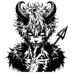 Obraz premium Demon Devil Illustration
