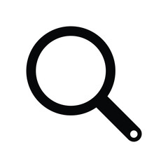 Magnifying Glass Icon for Search, Zoom, and Exploration Concept