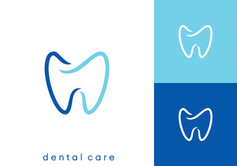 abstract dental logo. creative modern health care vector design concept