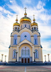 City Orthodox church in the city of Khabarovsk.