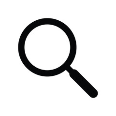 Search icon vector. Magnifier, research icon symbol illustration. Icon isolated on white background.