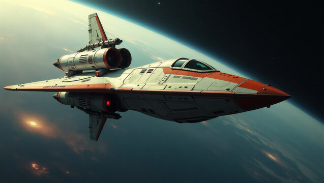 Innovative Retro Futuristic Space Station
