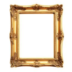 Vintage rectangle golden frame