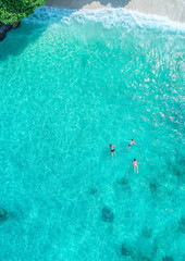 Drone View of Beach, Aerial View of Ocean
