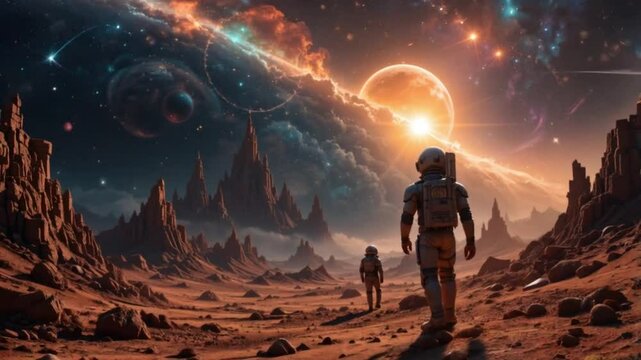 astronaut in space