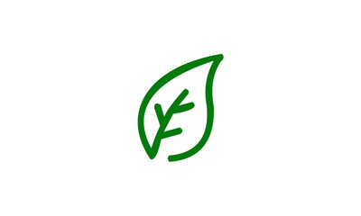 green leaf logo icon