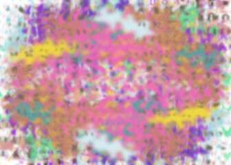 An abstract transparent psychedelic wavy vignette design element overlay.