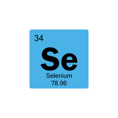 periodic table Selenium colored icon