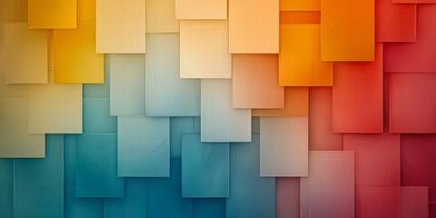 Dynamic Composition of Glowing Translucent Cubes in a Cascading Structure
