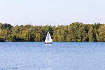 sailing on the lake