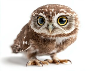 Fototapeta premium A stunning close-up of a wise owl,