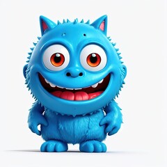 illustration of a cartoon monster  isolated on white background