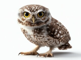 Fototapeta premium A stunning close-up of a wise owl,