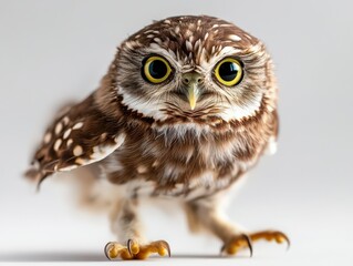 Fototapeta premium A stunning close-up of a wise owl,