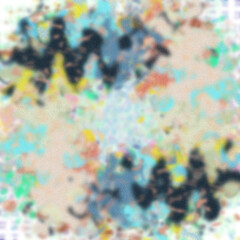 Fototapeta premium An abstract transparent psychedelic wavy vignette design element overlay.