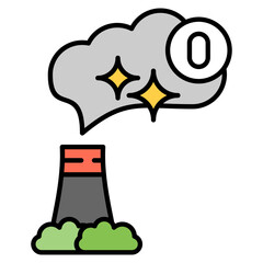 Net Zero Emissions Icon