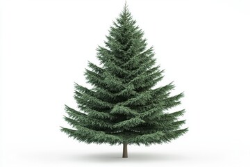 Obraz premium 3D Fir Pine Tree Isolated and White Background