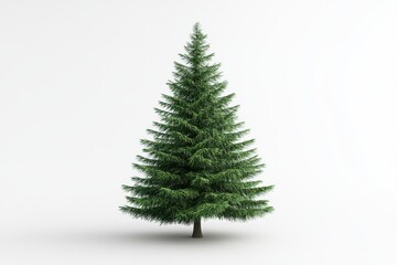 Fototapeta premium 3D Fir Pine Tree Isolated and White Background