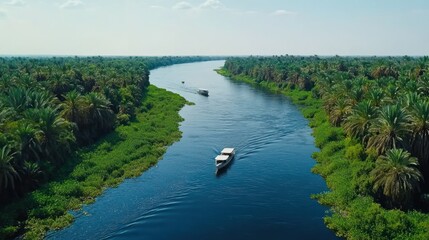 Tropical River Boat Journey