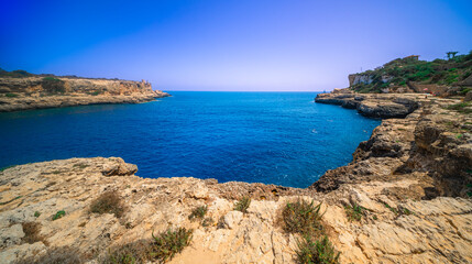 Cala Figuera, Sa Cala, Santanyí, Mediterranean Sea, Mallorca, Islas Baleares, Spain, Europe