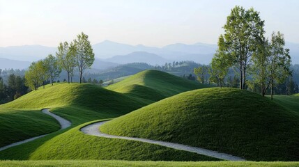 Serene Rolling Hills Landscape