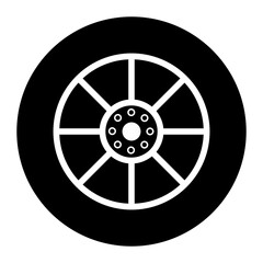 Obraz premium Wheel Icon