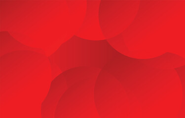 Red abstract background. Dynamic shapes composition. Eps10 vector circles and sectors. Art geometric shapes in glass morphism style. Abstract vector design elements.