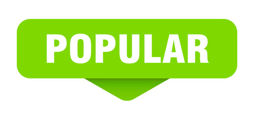 popular sticker. popular sign on transparent background