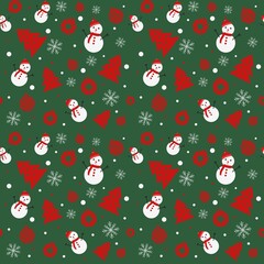 seamless pattern with christmas trees