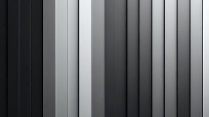 Obraz premium Variations of gray create an abstract pattern on vertical panels in a modern setting. Generative AI