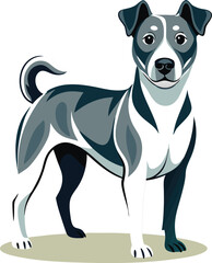 Fototapeta premium Beautiful animal dog vector artwork illustration