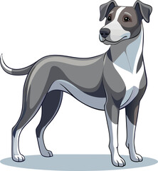 Fototapeta premium Beautiful animal dog vector artwork illustration