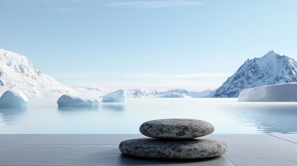 Serene Glacial Landscape