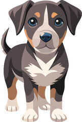 Fototapeta premium Cute animal puppy vector artwork illustration
