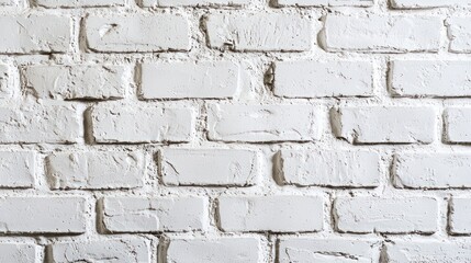 White Brick Wall Texture Background