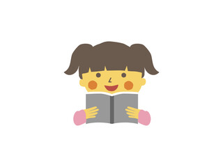 本を読む女の子