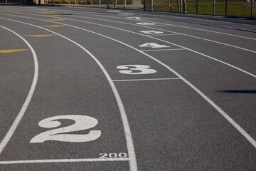 start of race on the track